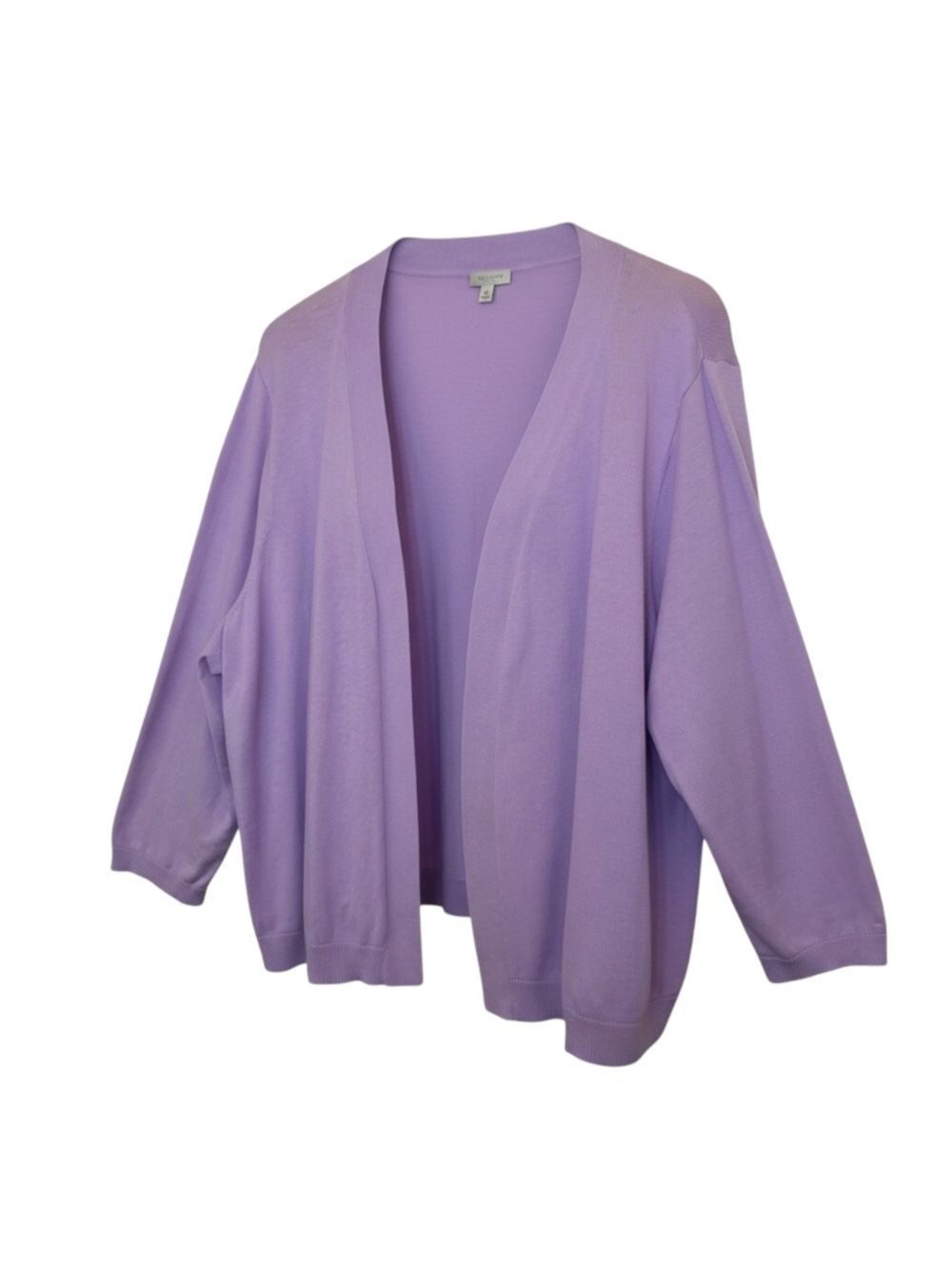 Talbots Open Cardigan Woman 3X Short Lilac Easter Business Casual Church Spring